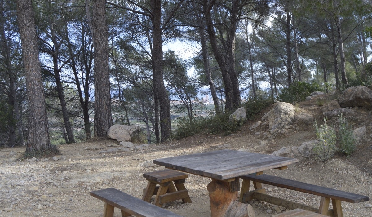 Rest area in Racó de Joana near the Mediterranean Viewpoint