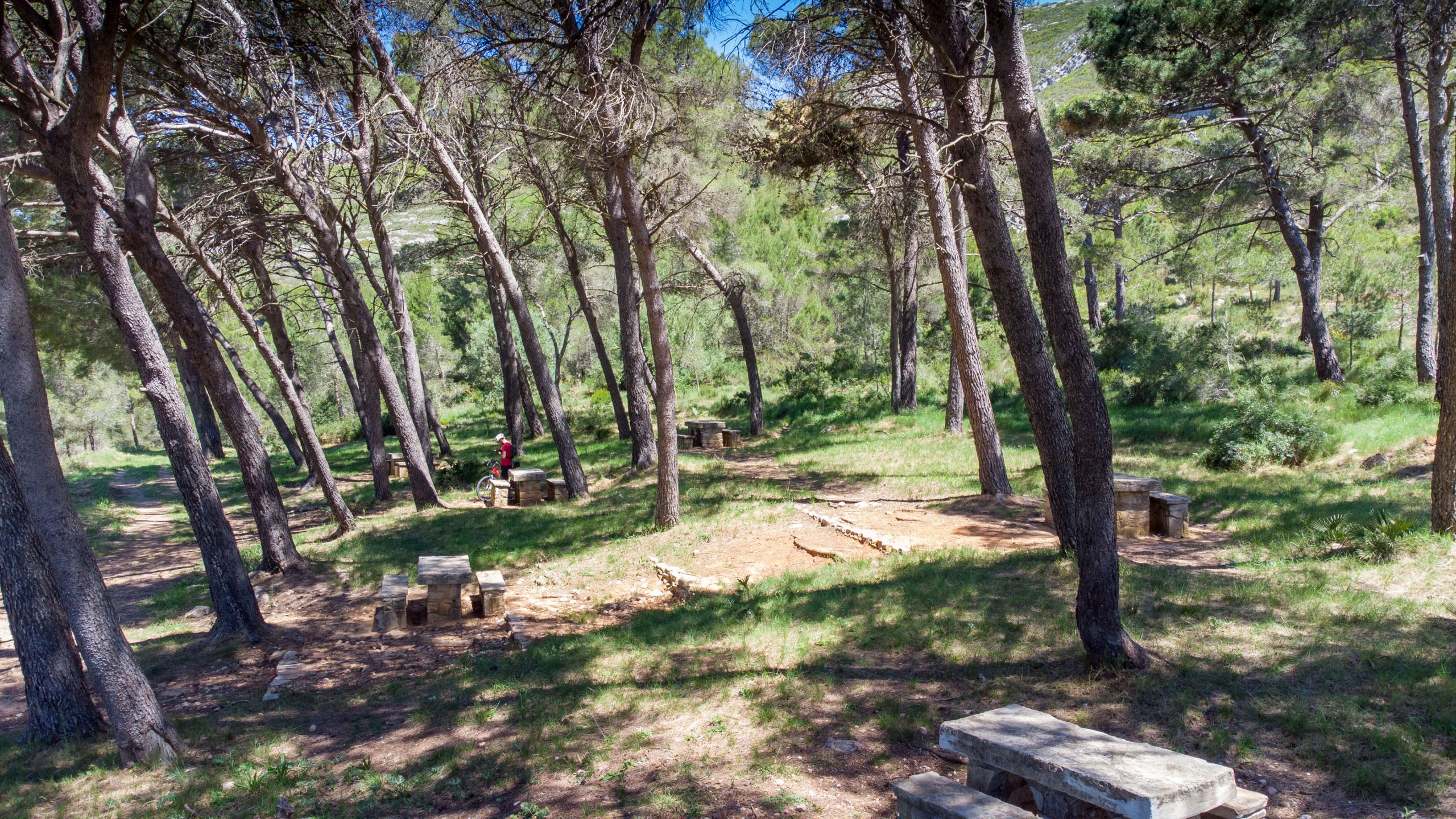 Aerial view of the Les Creus and La Sangonera area in Tavernes de la Valldigna