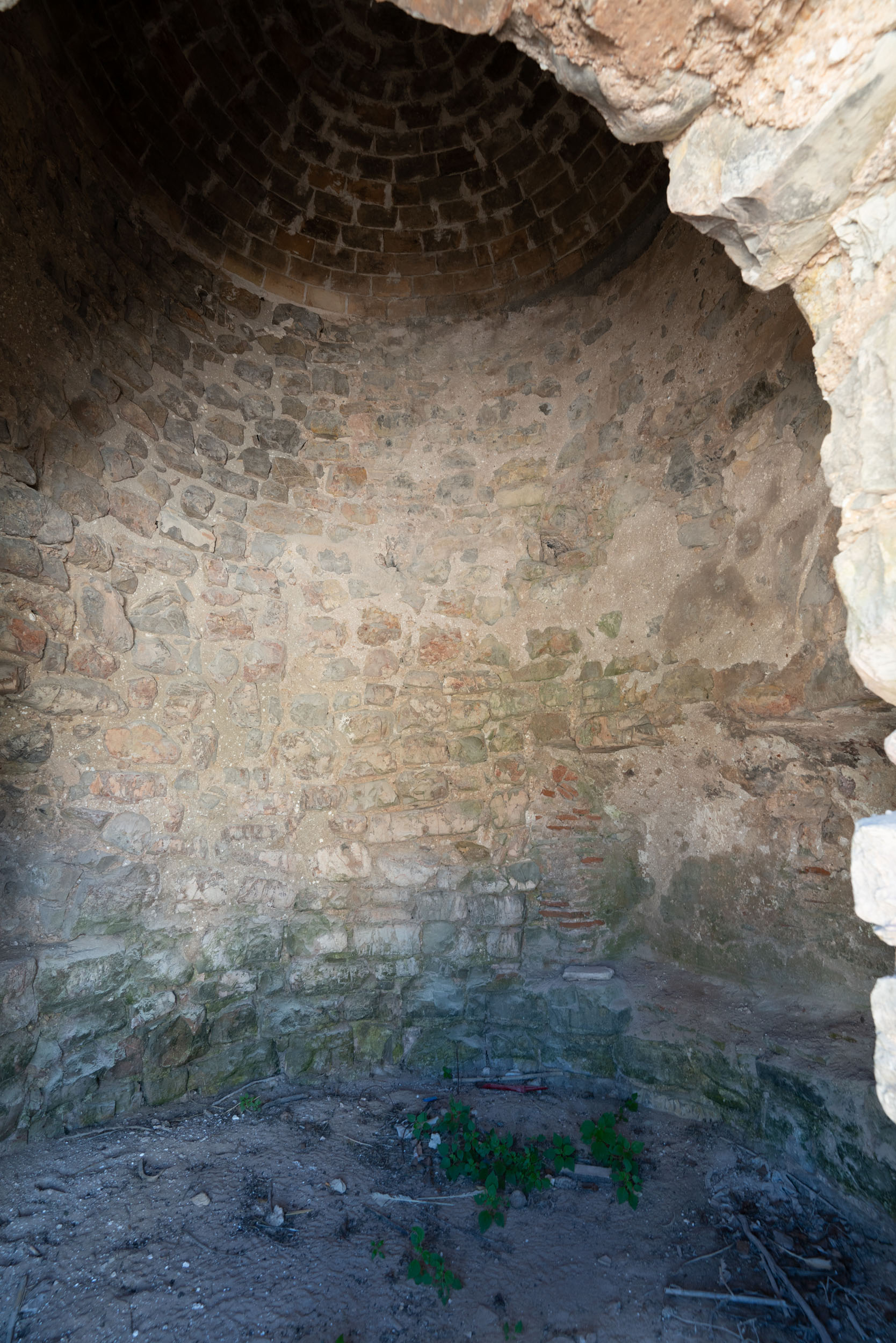 Detalle interior de la Torre de Guaita de Tavernes de la Valldigna