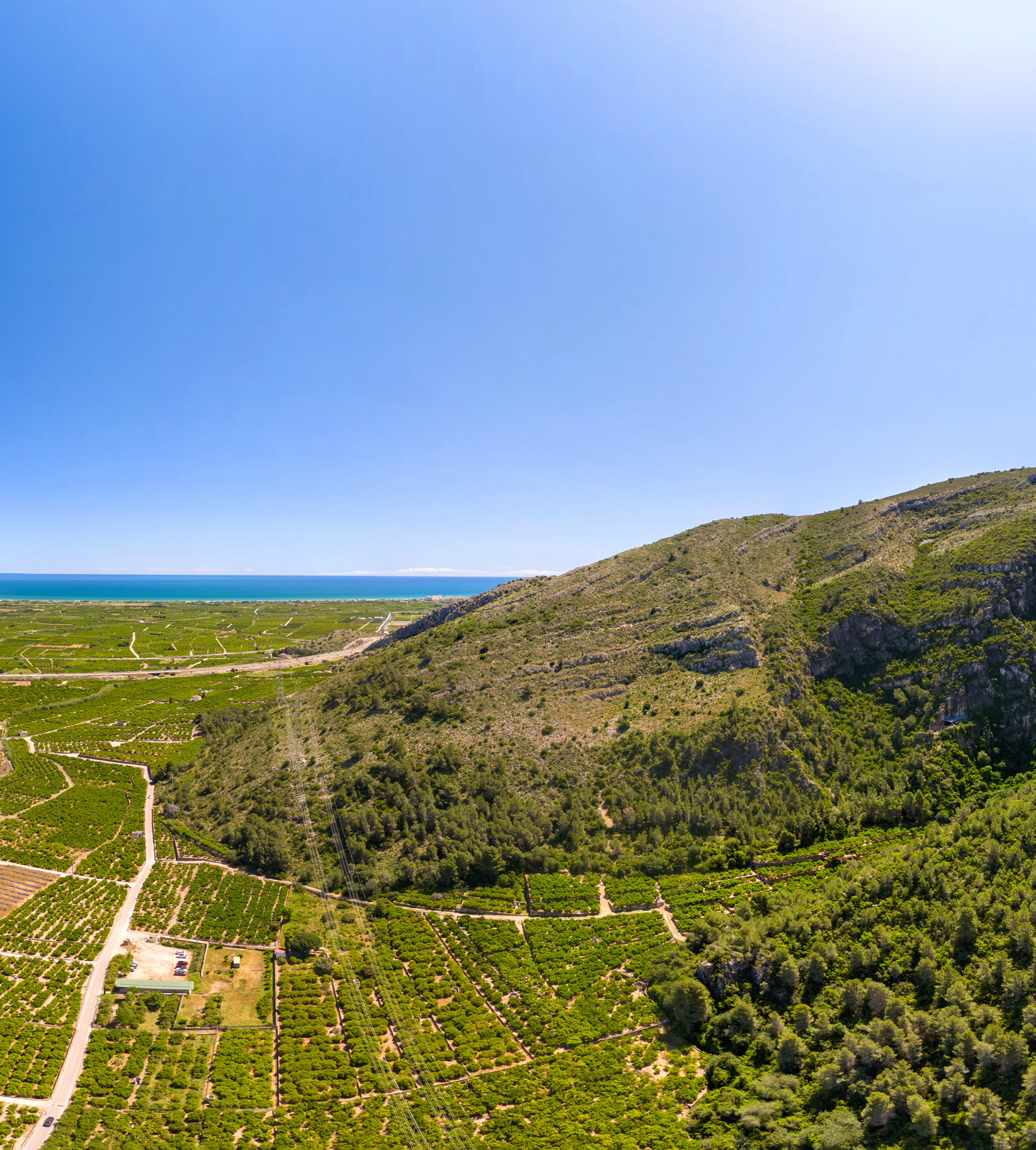 Vistas de la Ruta de l'Ombria en Tavernes