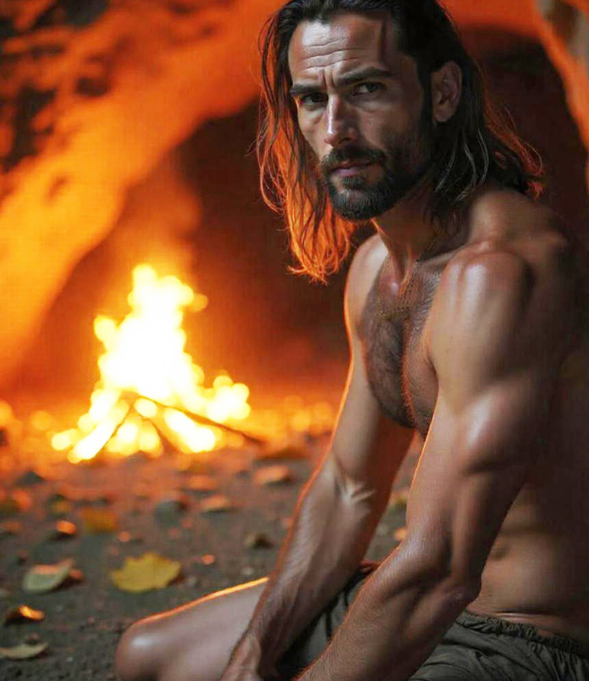 Recreación prehistórica de la Cova del Bolomor