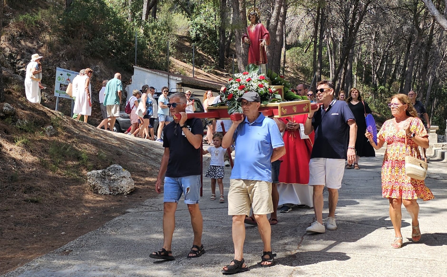 Visitants al Porrat de Sant Llorenç